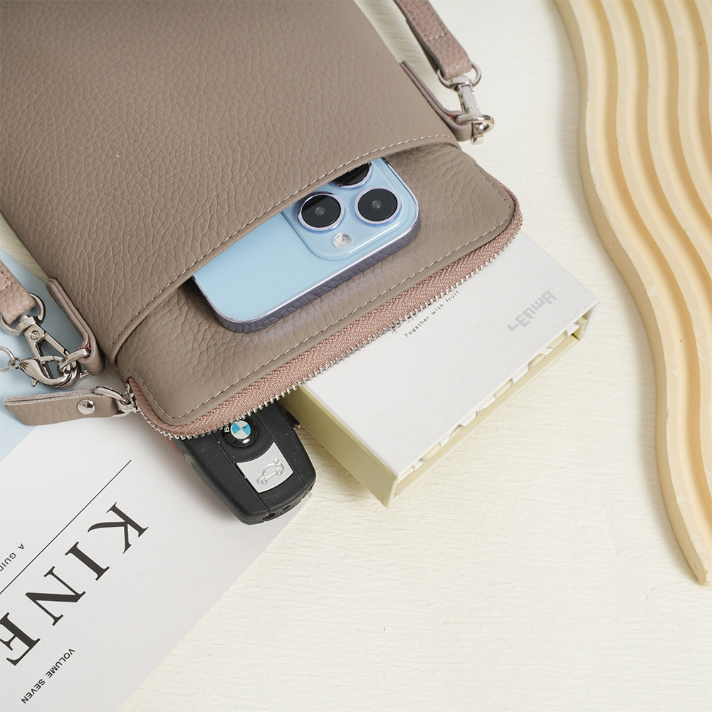 Women's Genuine Leather Cell Fashion Minority Design Phone Bags