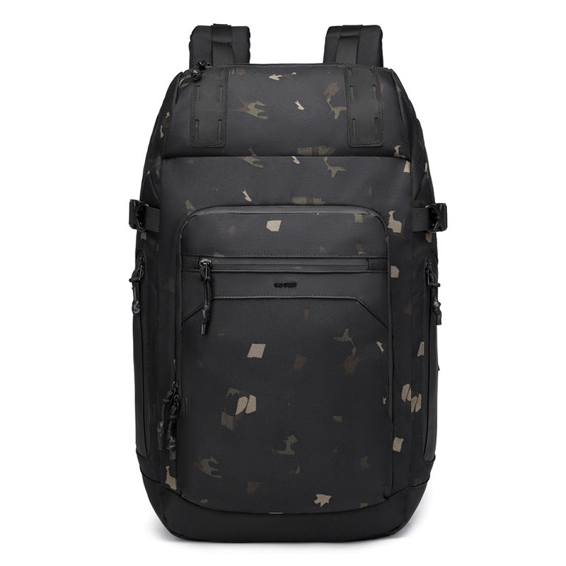Men's Winter City Simple Leather Solid Color Backpacks