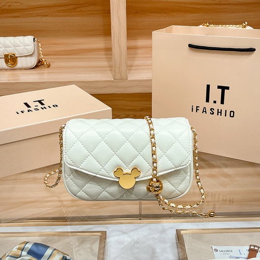 Women's Genuine Leather Summer Advanced Golden Ball Crossbody Bags