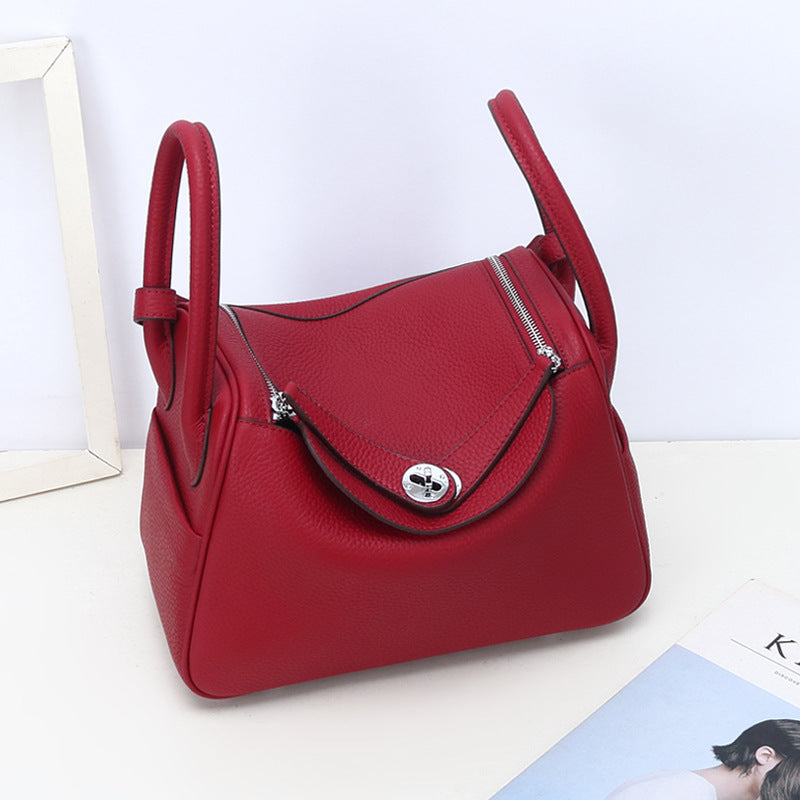 Pillow Fashion Soft Leather Genuine Large Handbags