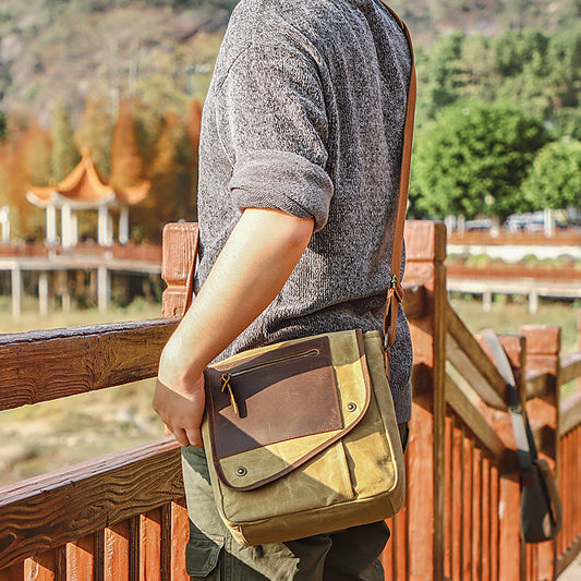Men's S. C. Cotton Retro Batik Waterproof Men's Messenger Bags