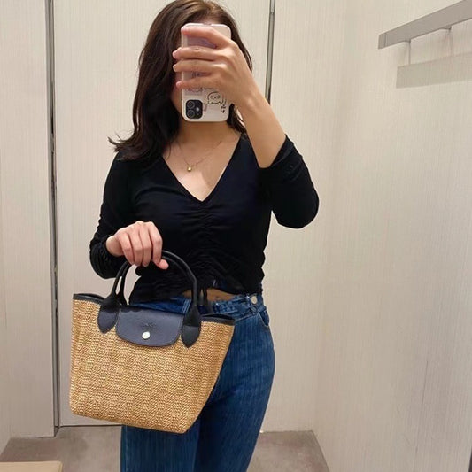 Straw Woven Dumpling Large Size Portable Summer Handbags