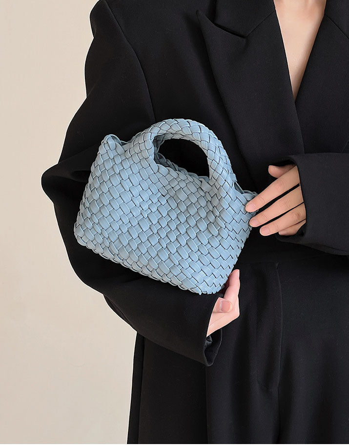 Women's Hand-woven Vegetable Basket Portable Chain Small Square Bags