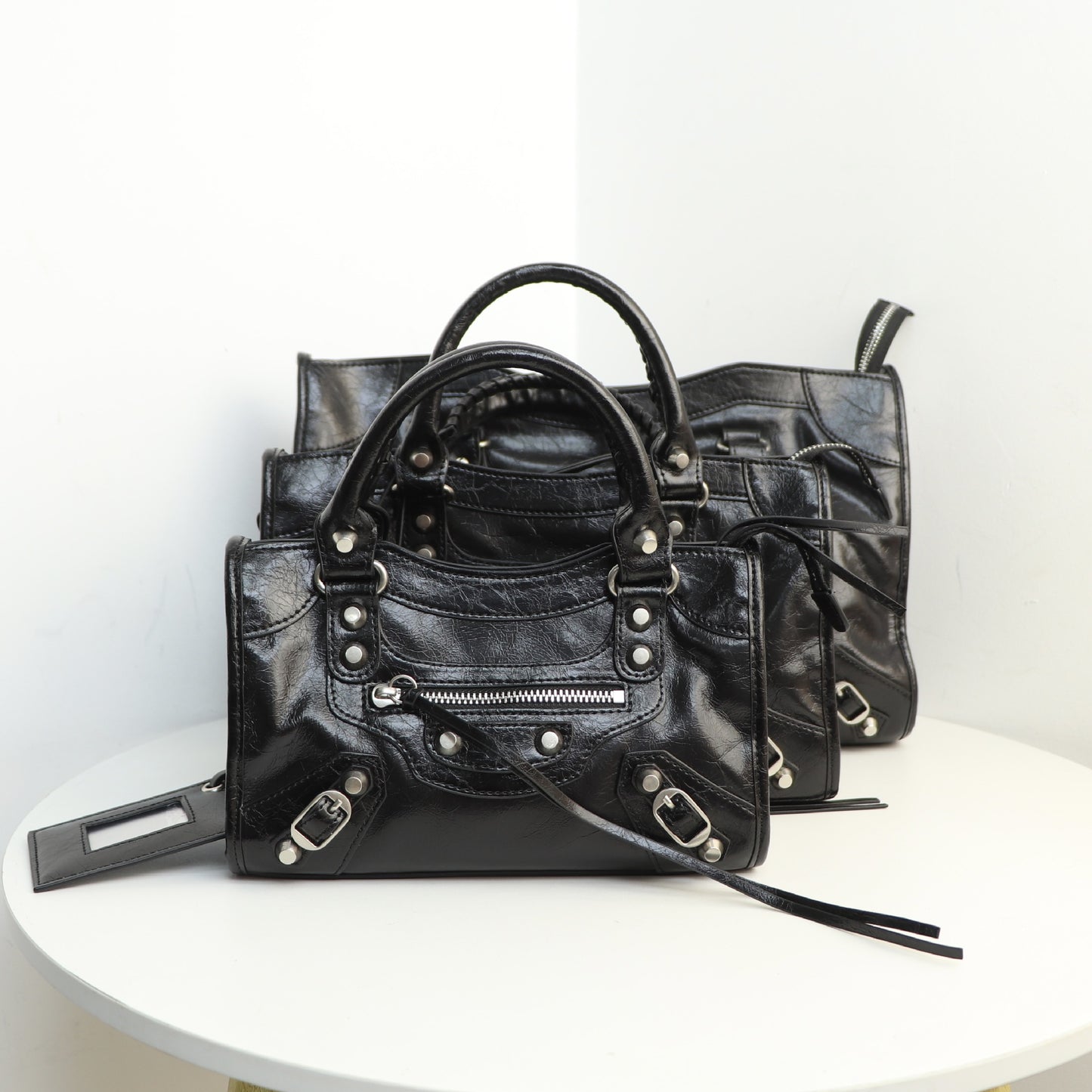 Motorcycle Dark Retro French Top Layer Handbags