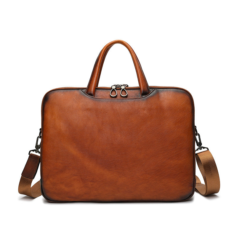 Men's Presale Top Layer High Cowhide Business Men's Briefcases