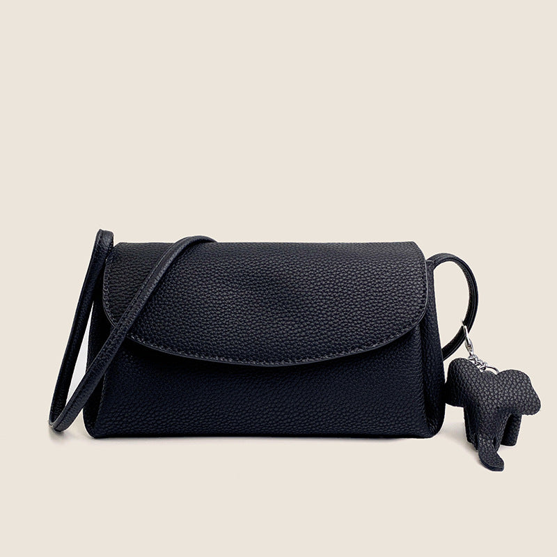 Cattlehide Leather Female One Minority Commuter Crossbody Bags