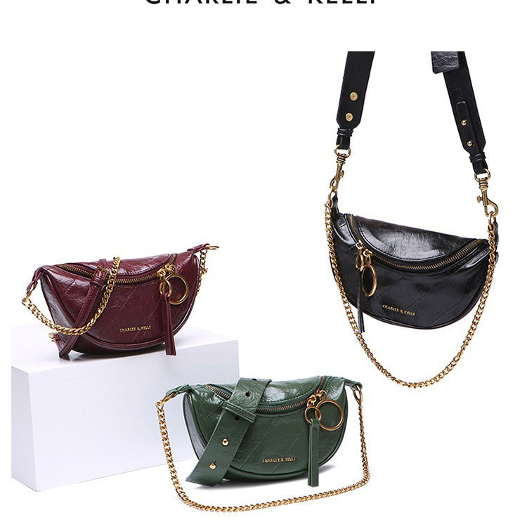 Women's Pleated Versatile Limited Fashionable Stylish Crossbody Bags
