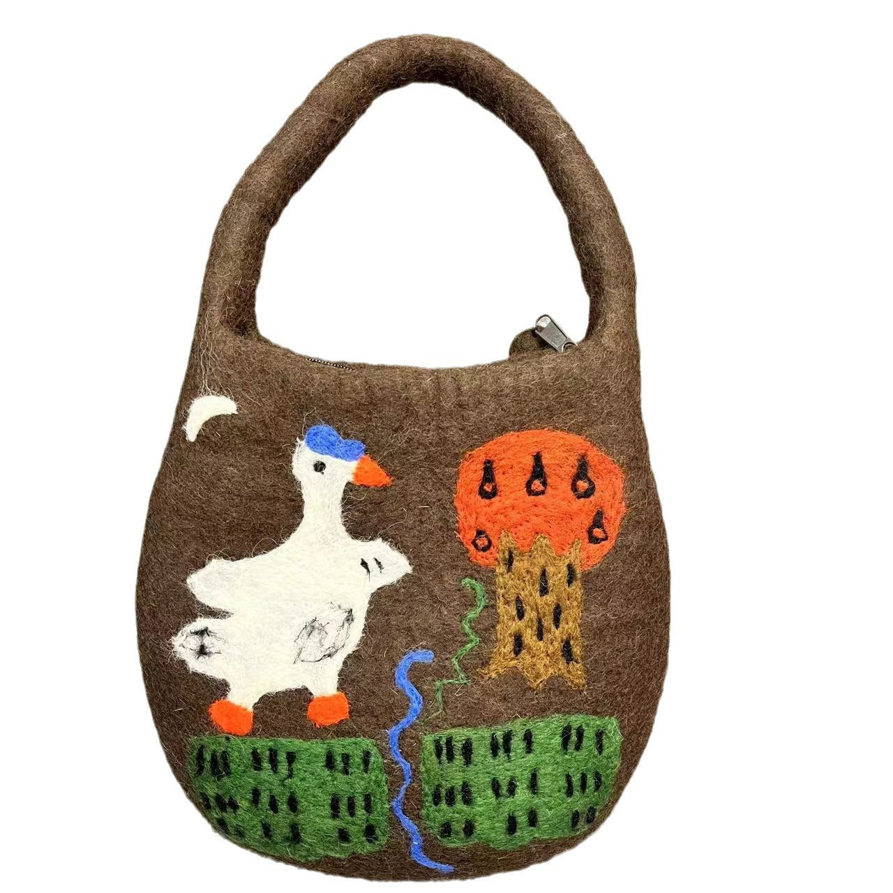 Poke Cute Cartoon Little Duck Cross The Handbags