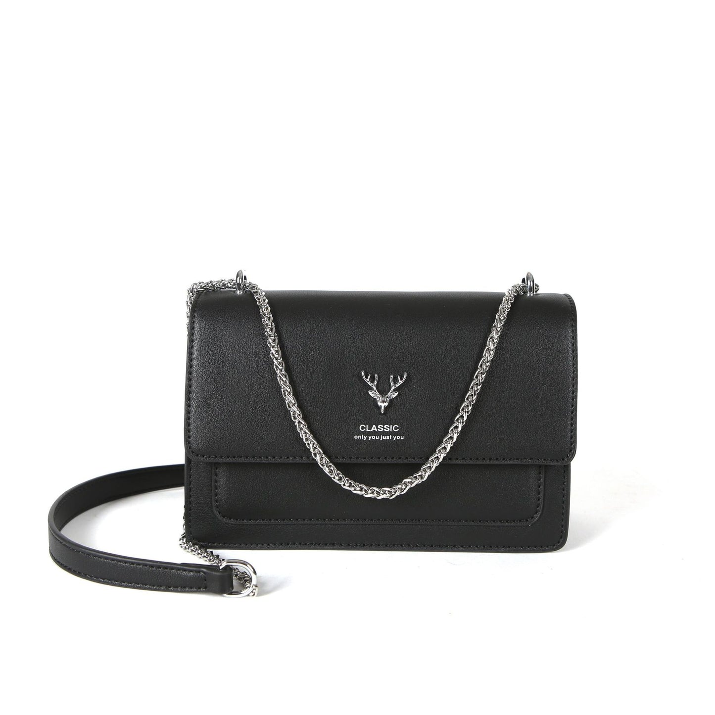 Women's Female Lady Fashion Chain Deer Head Bags