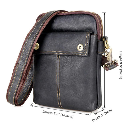 Men's Top Layer Crazy Horse Skin Lightweight Bags