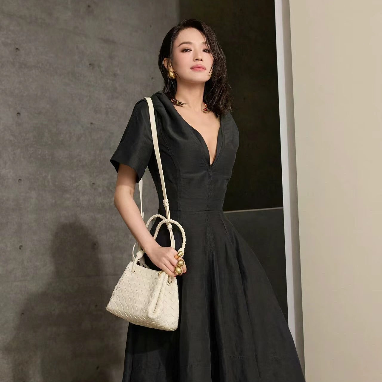 Woven Parachute Shu Portable Vegetable Basket Shoulder Bags