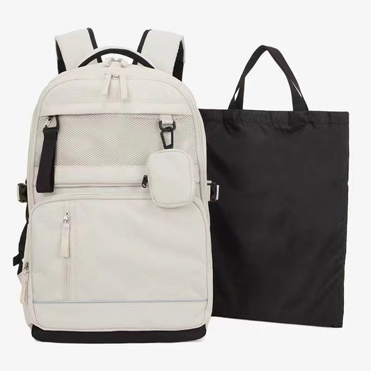 Junior High College Nylon Waterproof Large Middle School Students' Schoolbags