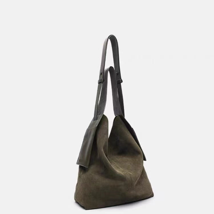 Women's Large Suede Series Lazy Commuter Shoulder Bags