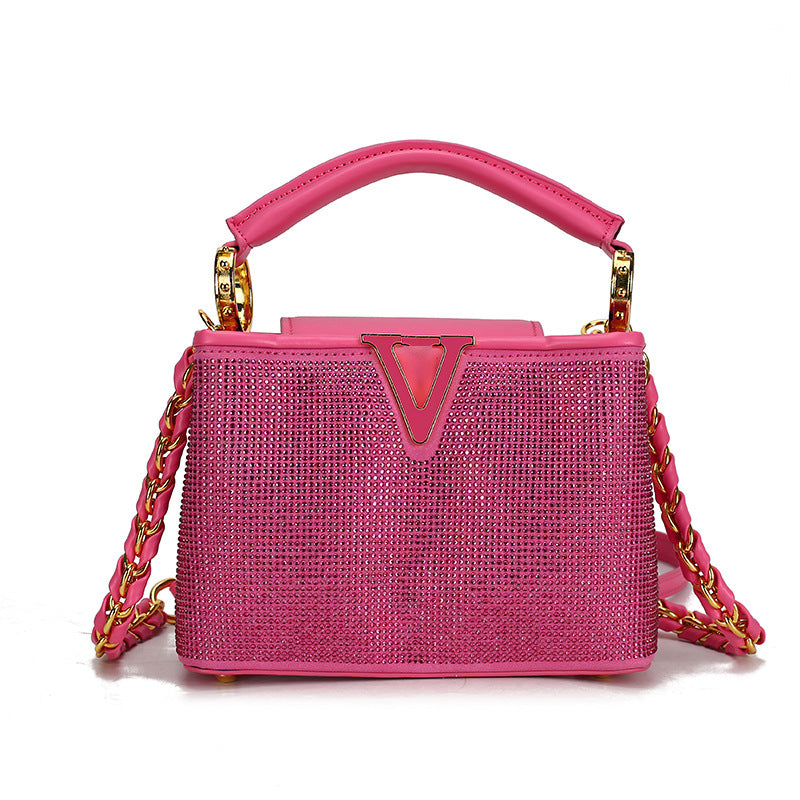 Women's Graceful Chaise Retro Diamonds Fashion Crossbody Bags