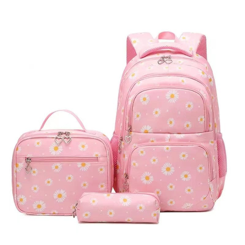 Children's Daisy Primary Secondary Suit Strap Lunch Elementary School Students' Schoolbags