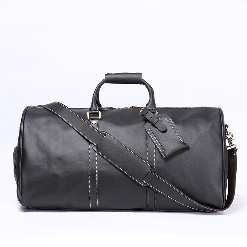 Women's & Men's & Traveling First Layer Cowhide Large Travel Bags