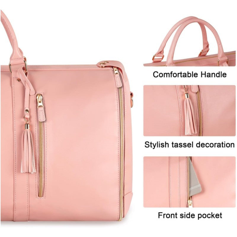 Women's Large Portable Folding Clothing Overnight Storage Travel Bags