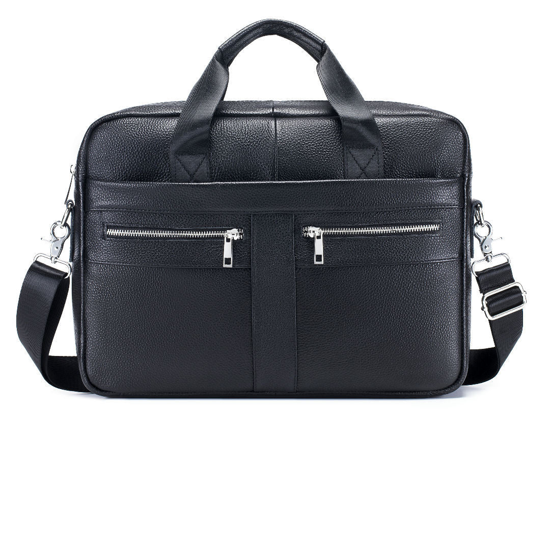 Men's Top Layer Leather Fashion Portable Business Men's Briefcases