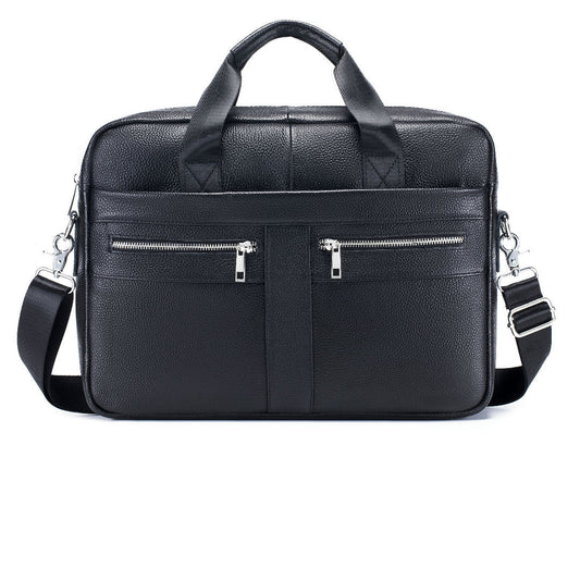 Men's Top Layer Leather Fashion Portable Business Men's Briefcases