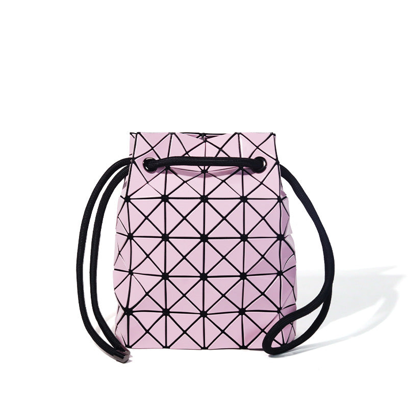 Women's Rhombus Drawstring Bundle For Lifetime Shoulder Bags