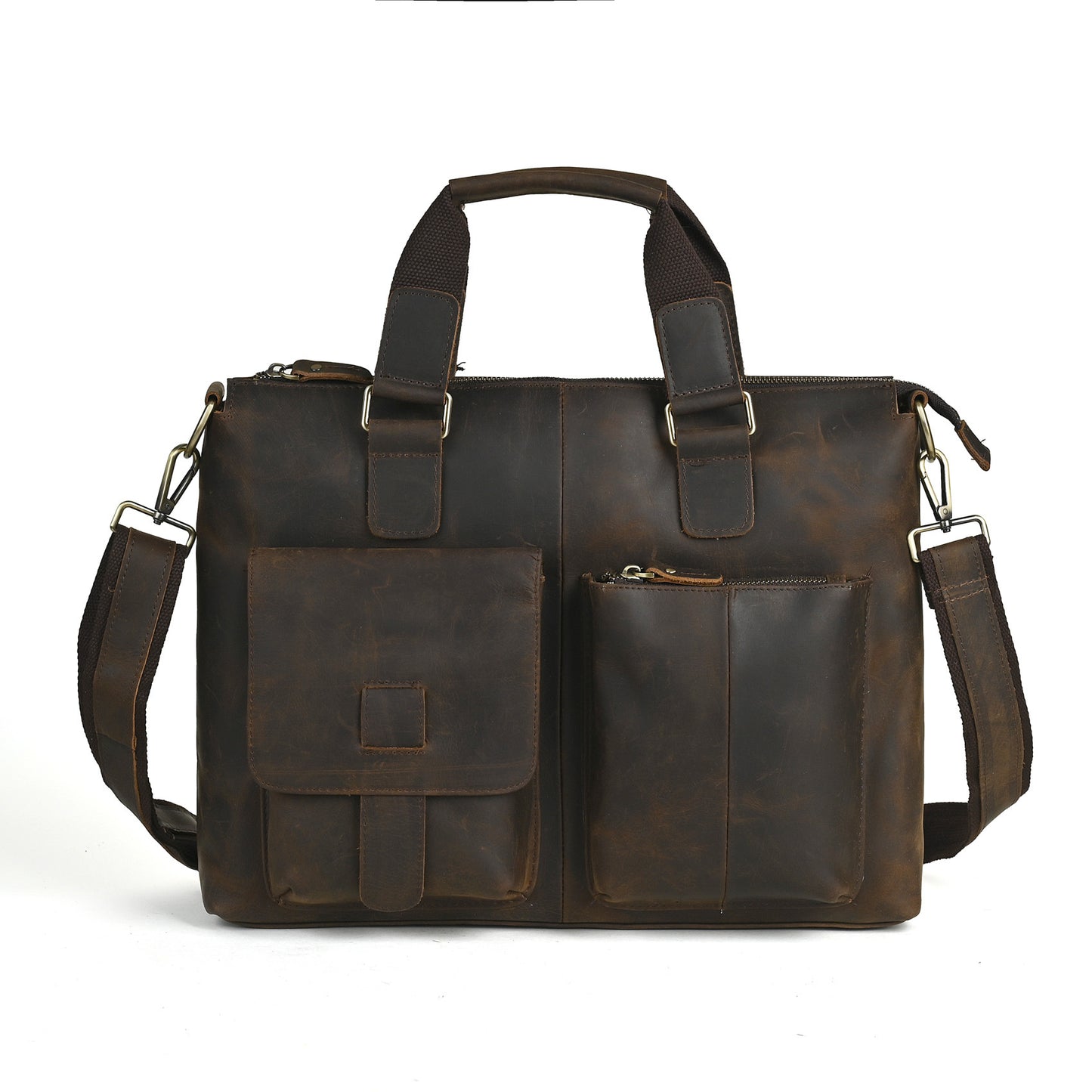 Men's First Layer Crazy Horse Leather Cowhide Bags