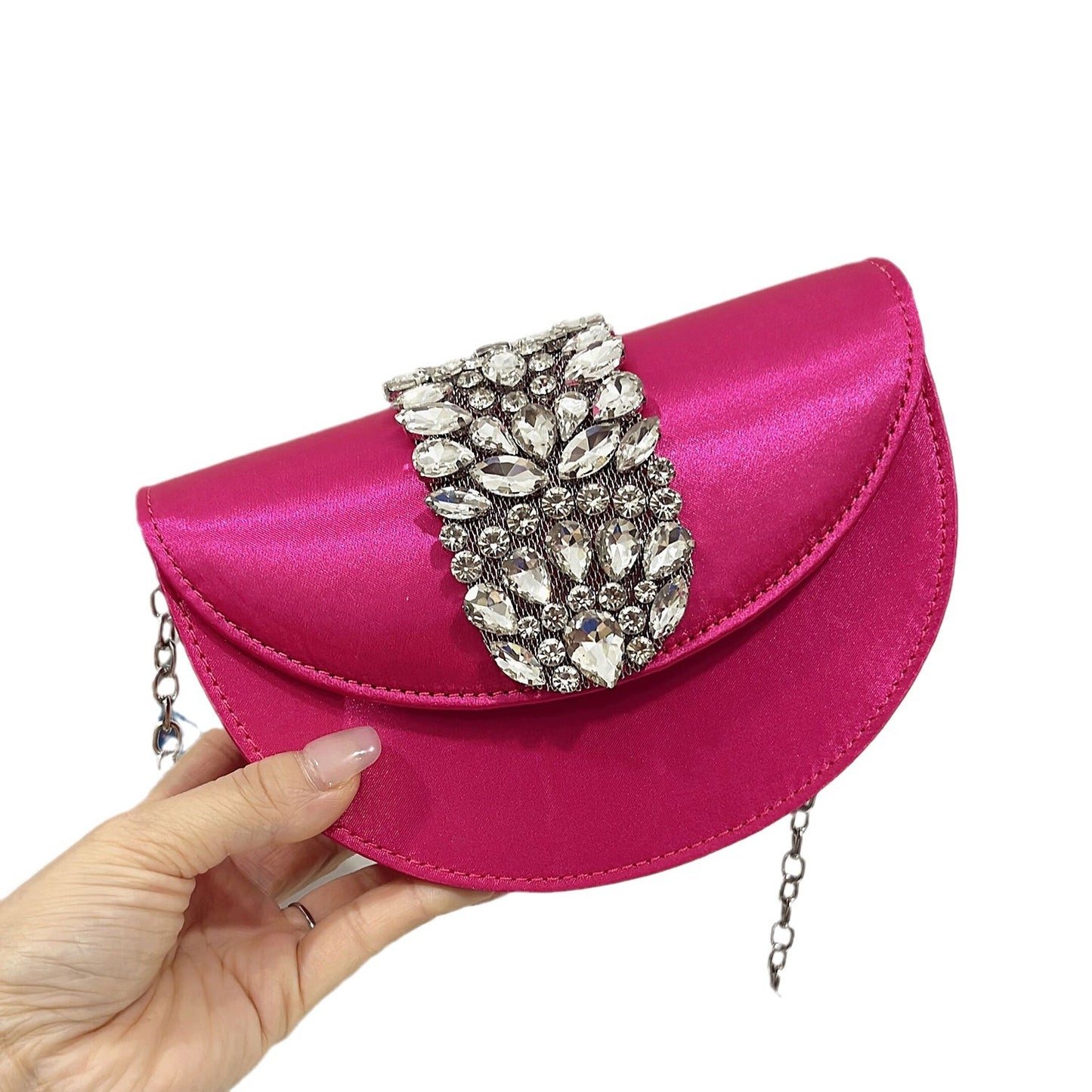Women's Attractive Graceful Shiny Vintage Satin Crossbody Bags
