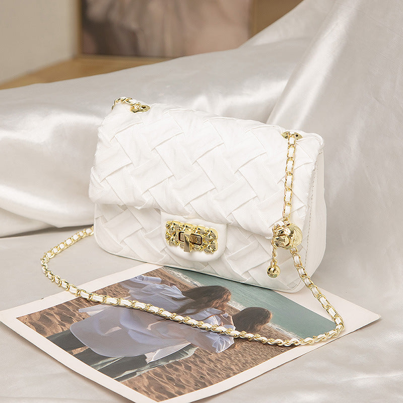 Women's Balls Silk Woven Summer Fat Twist Shoulder Bags