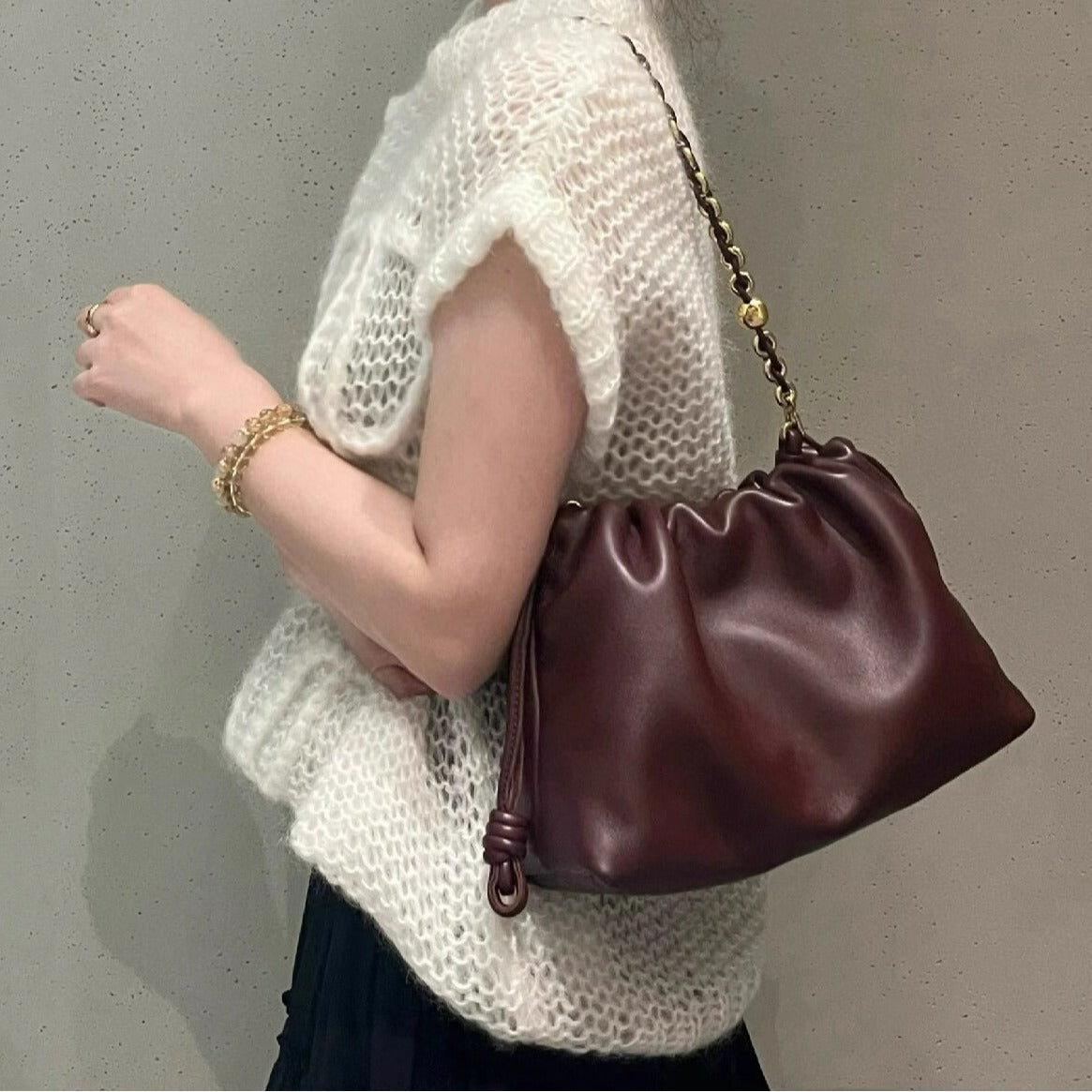 France Surrogate Shopping Version Geometric Large Capacity Bucket Bags