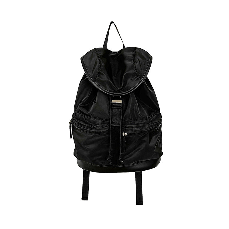 Women's Black Style Simple Nylon Fashion Waterproof Backpacks