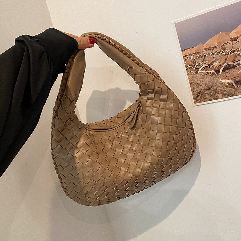 Women's Style Fashion Hand-woven Large Capacity Simple Shoulder Bags