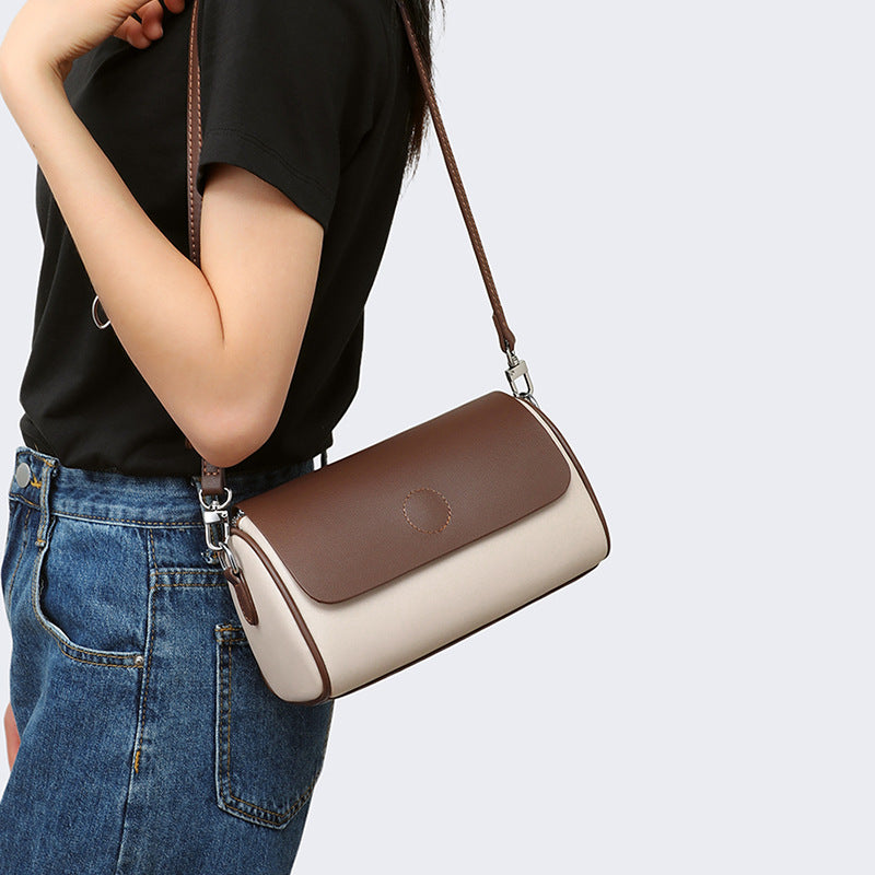 Women's High-grade Design Genuine Leather Pillow Mini Crossbody Bags