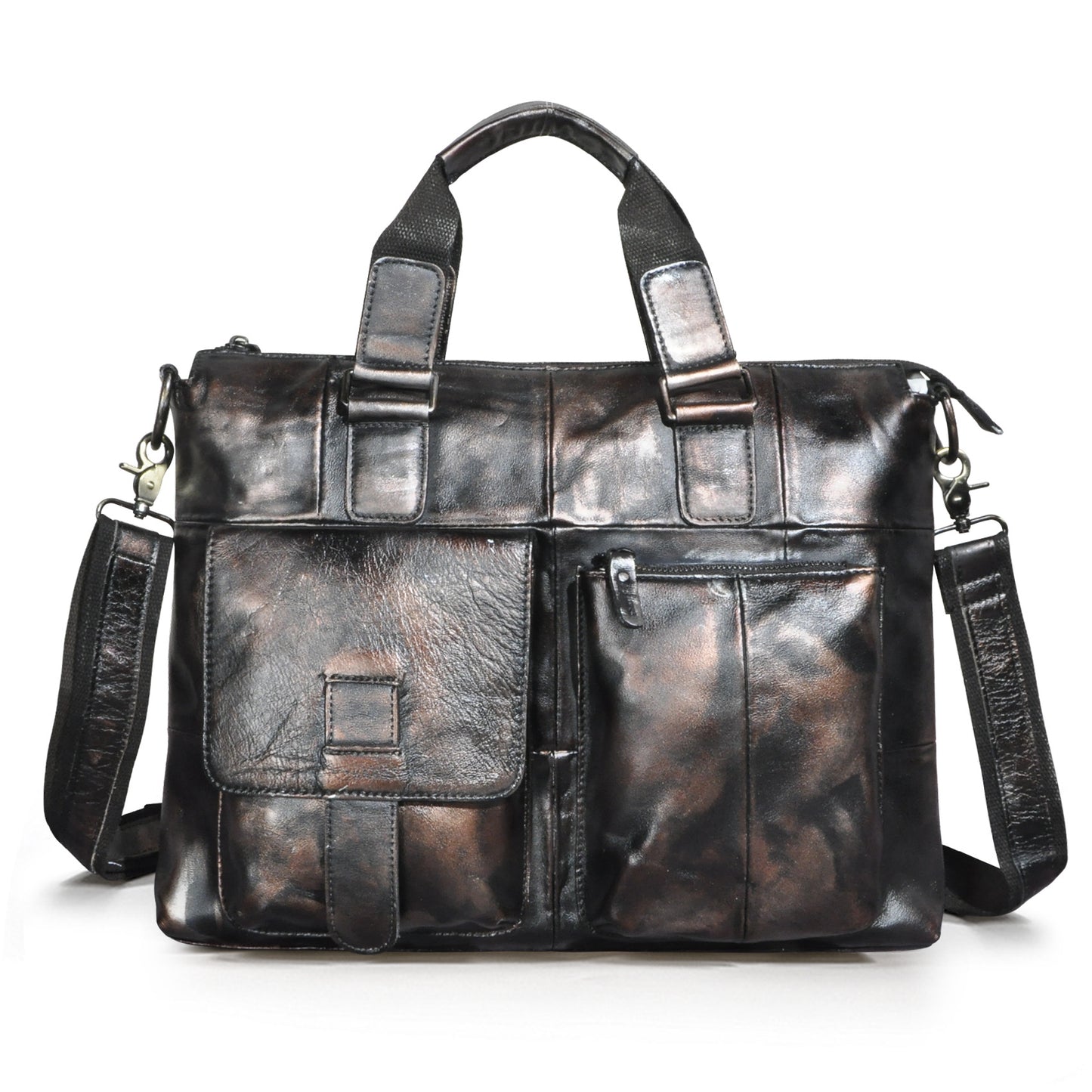 Men's First Layer Crazy Horse Leather Cowhide Bags