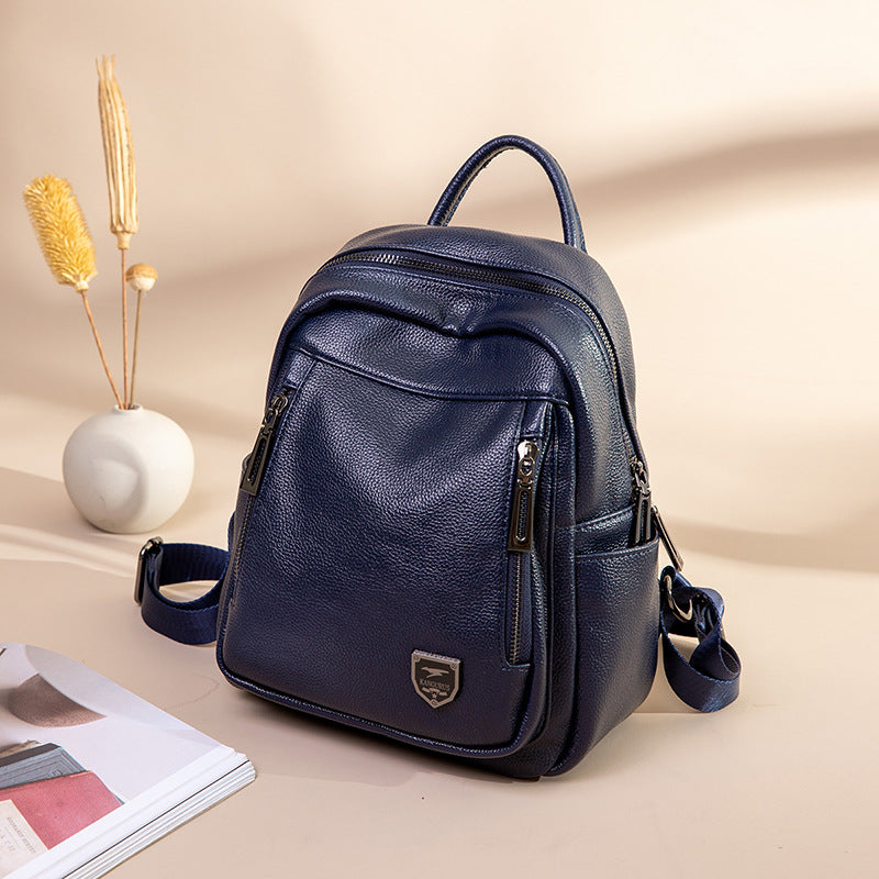 Women's Korean College Versatile Large Capacity Soft Backpacks