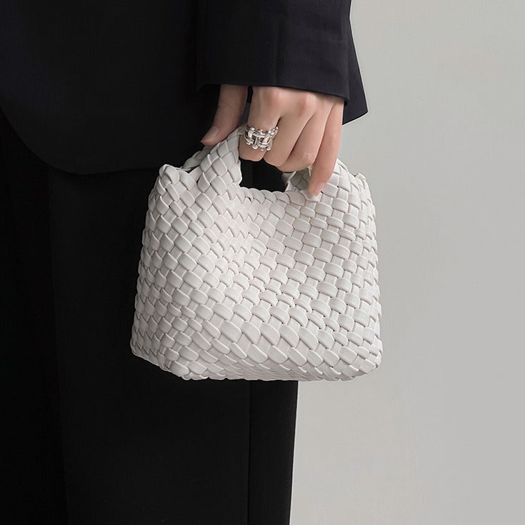 Women's Hand-woven Vegetable Basket Portable Chain Small Square Bags