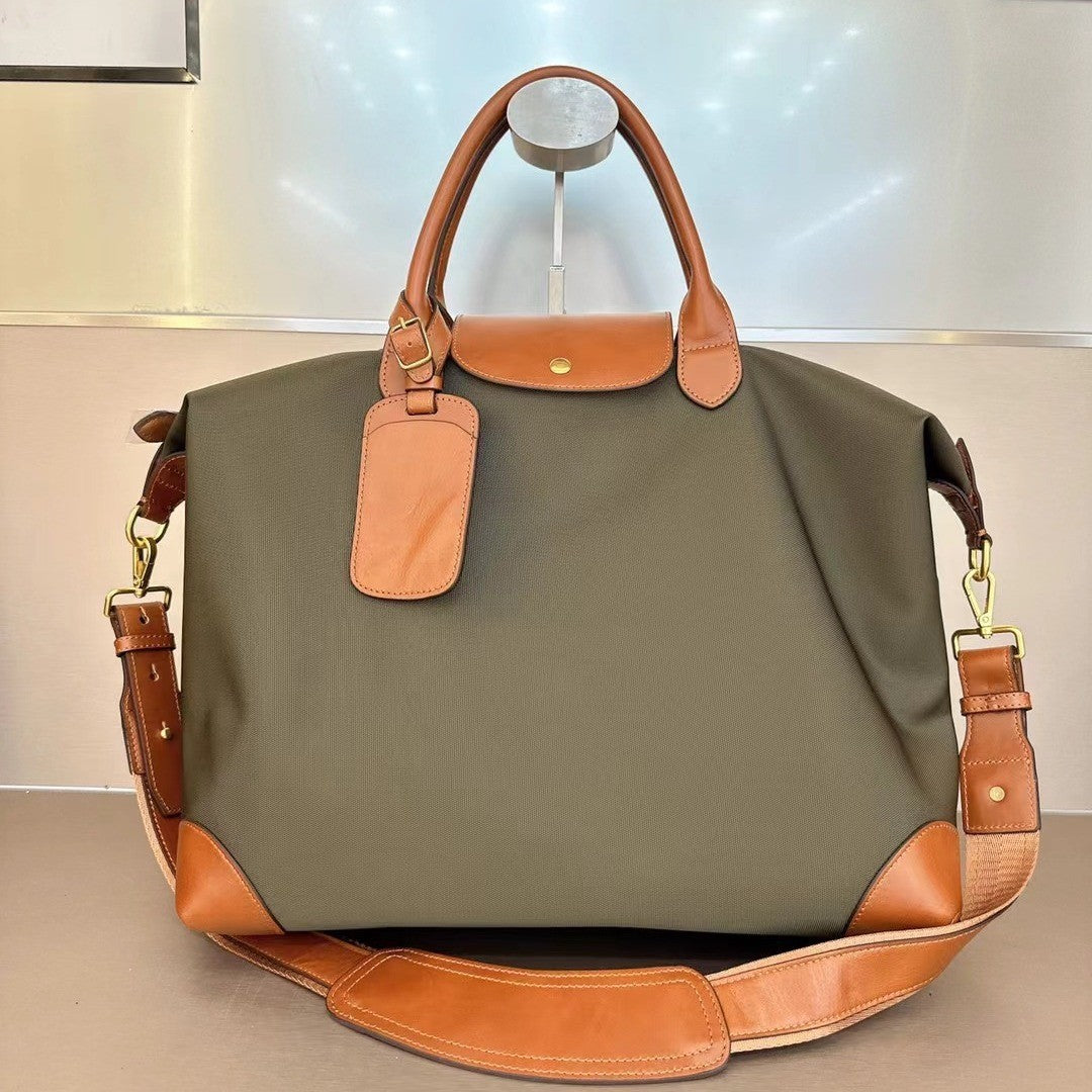 Waterproof Cloth With Oil Wax Leather Handbags