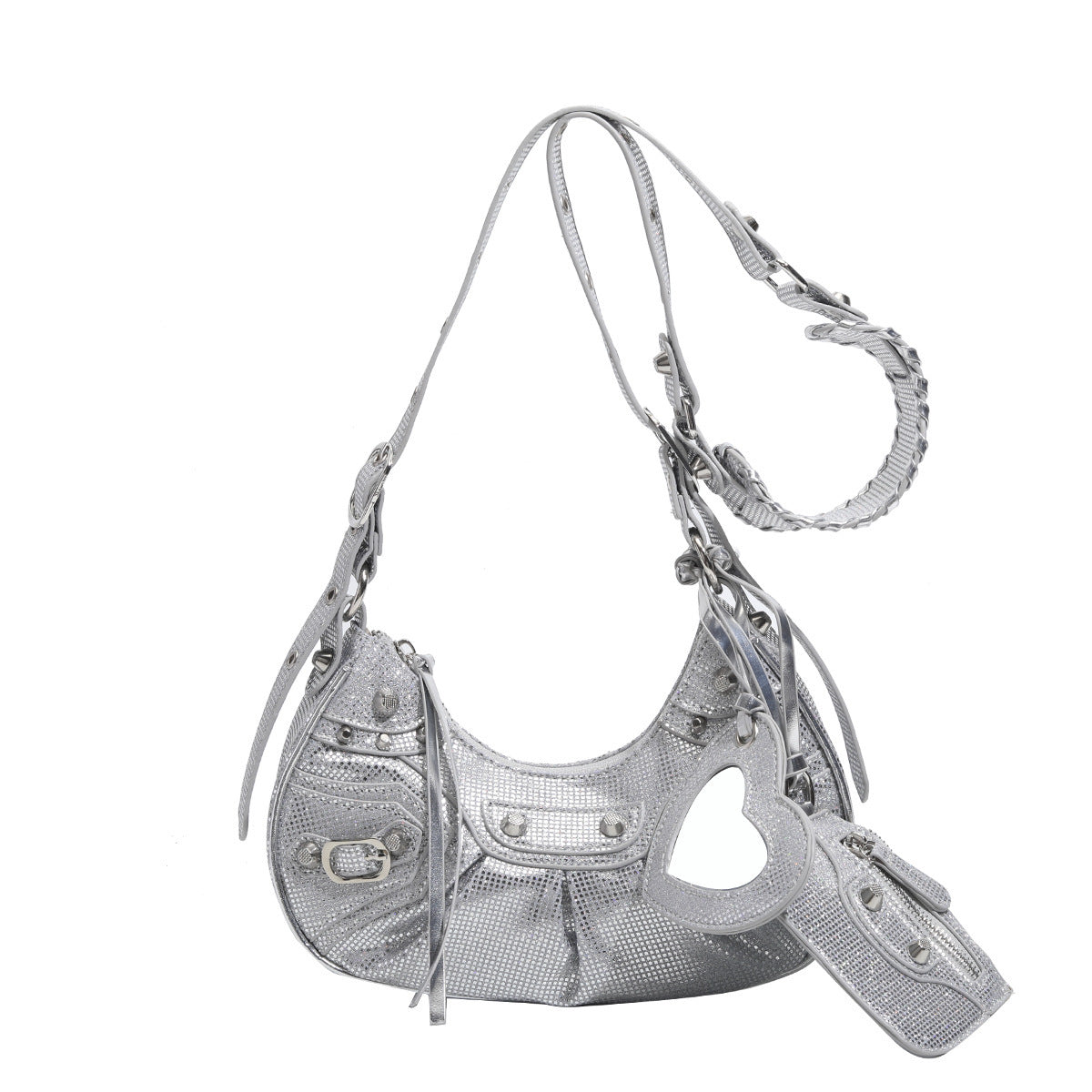Women's Fashion Retro Rivet Motorcycle Sweet Cool Bags
