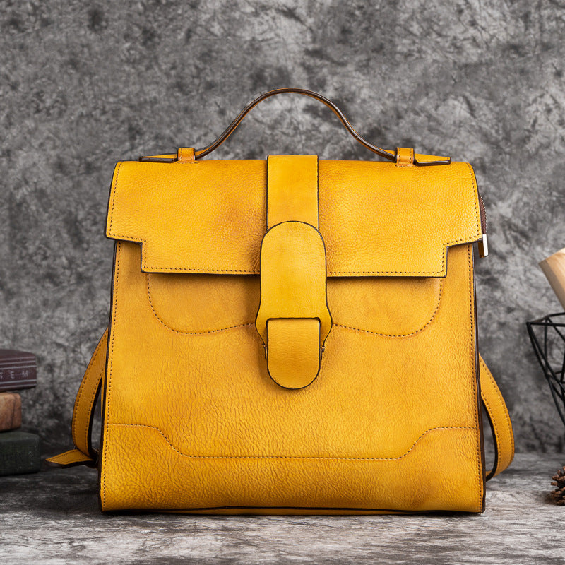 Women's Cowhide Vintage Chinese Fashion Genuine Leather Shoulder Bags