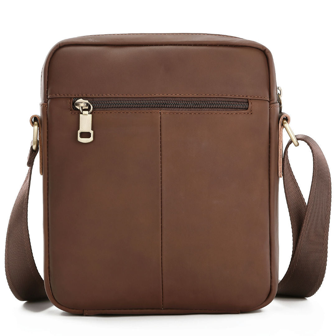 Men's Leather Vintage First Layer Cowhide Large Bags