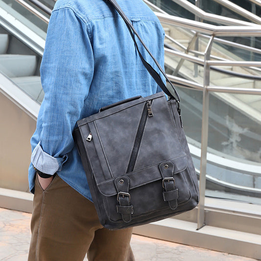 Men's Elegant Vintage Commuter Large Capacity Men's Shoulder Bags