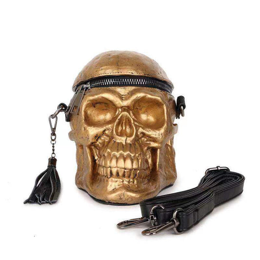 Women's Goth Skull Funny Halloween Style Tassel Shoulder Bags