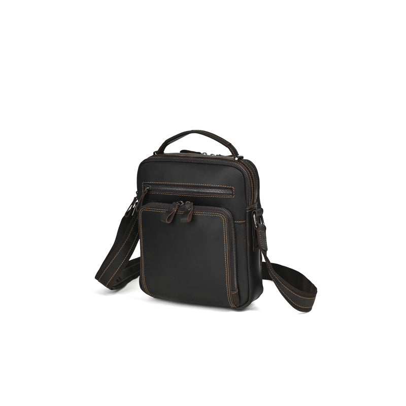 Men's Crazy Horse Leather Trendy Genuine Retro Men's Messenger Bags