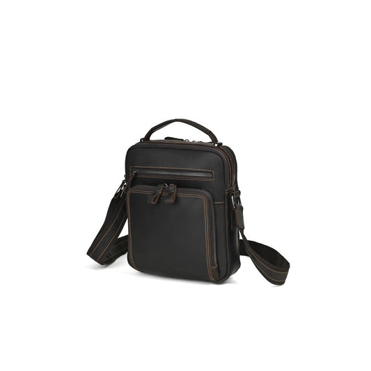 Men's Crazy Horse Leather Trendy Genuine Retro Men's Messenger Bags