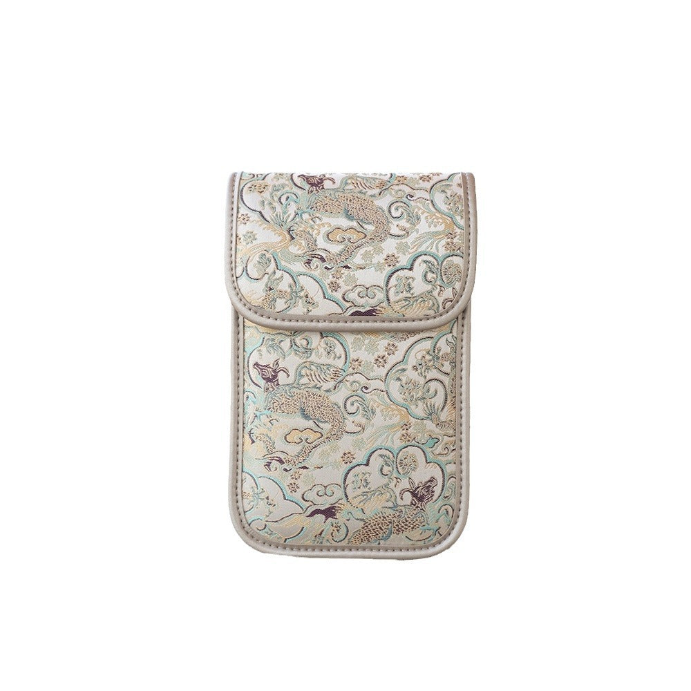 Song Dynasty Brocade Mobile Silk National Style Female Chinese Phone Bags