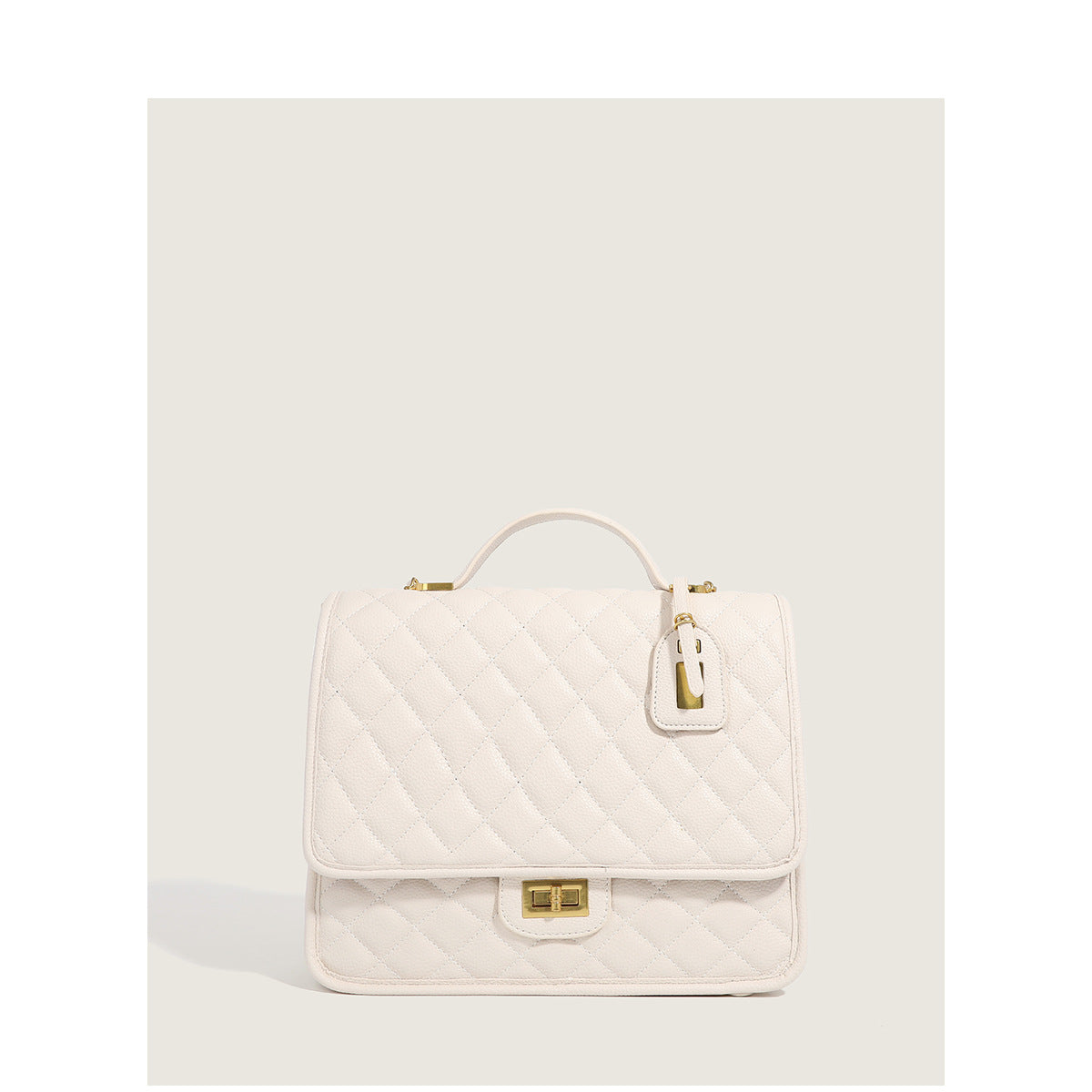 Portable Rhombus Double Chain Fashionable Large Small Square Bags