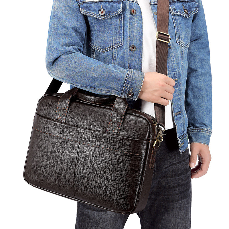 Men's Genuine Leather Official Computer Portable Men's Briefcases