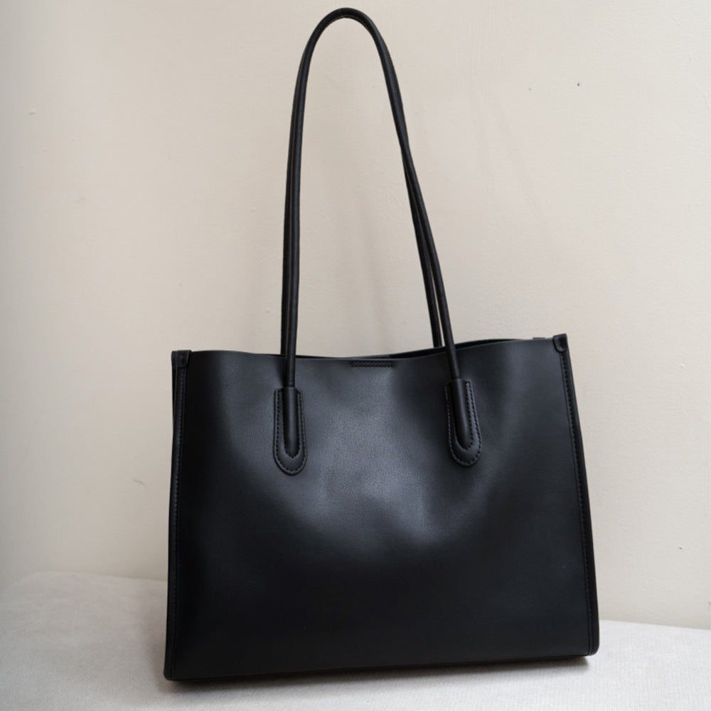 Women's High Sense Design Genuine Leather Commuter Shoulder Bags