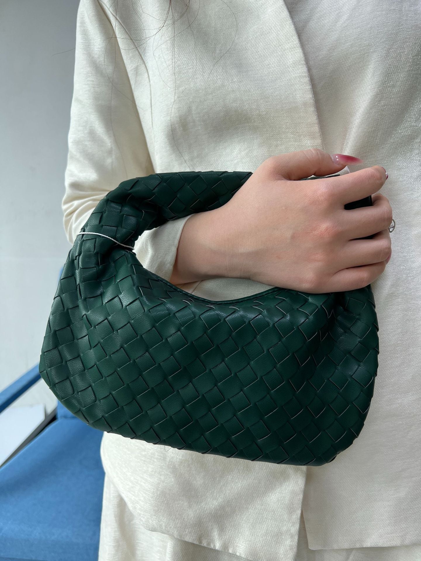 Knotted Hand-woven Horn Portable Dumpling Lot Handbags