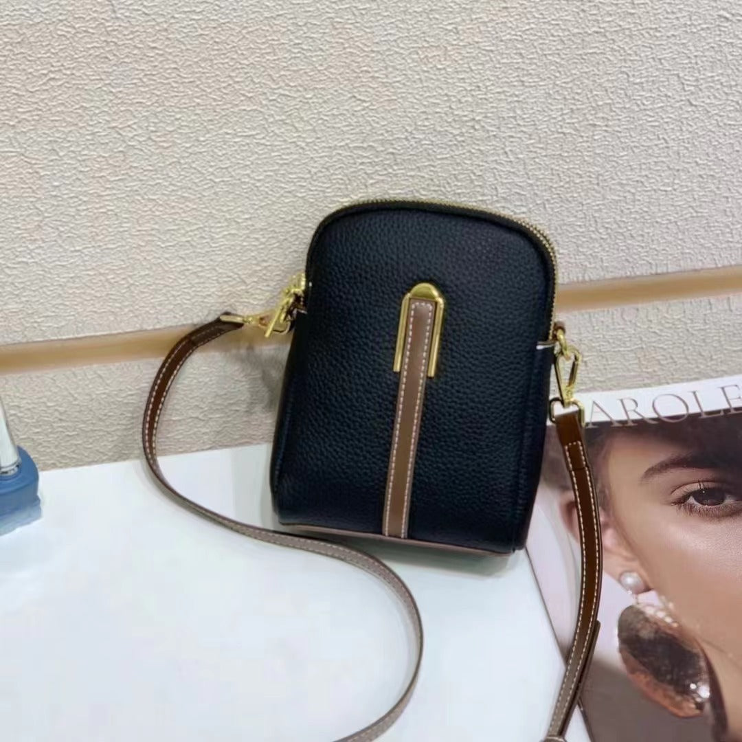 Women's Cowhide Mini Trendy Hand-held Vertical Soft Crossbody Bags