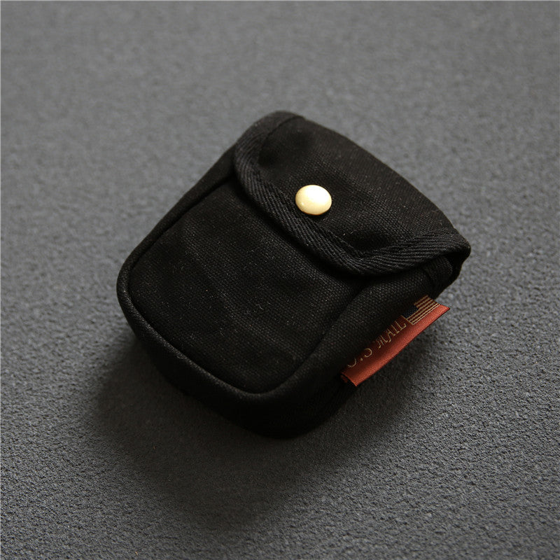 Men's Vintage Oil Wax Canvas Cigarette For Men's Waist Packs