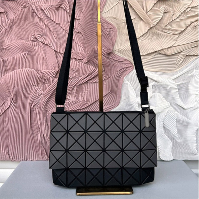 Kangaroo Styled Contrast Color Long Strap Crossbody Bags